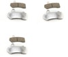 Complete Pad Set - Chrome Plated V Series Brake Pads - Replaces H-D # 41854-08, 42897-08, 42897-06 & 42850-06