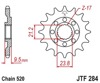 Steel Front Countershaft Sprocket - 15 Teeth, 520 Pitch