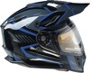 Z1R Range Rotor Snow Electric Helmet - Large, Blue/Black - Dual sport snow helmet with heated shield