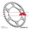 Steel Rear Sprocket - 45 Tooth 530 - For Hayabusa, 800 Vulcan, ZX6, ZZR