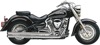 Long Speedster Exhaust Chrome - For 99-07 Yamaha Road Star 1600/1700