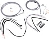 Extended Braided S.S. Control Cable Kit For 16" Gorila Bars - For 2015-2016 Harley Davidson Road Glide Models