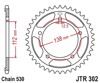 Steel Rear Sprocket - 41 Tooth 530 - For CB/R Superhawk Firestorm/Blade