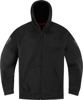 ICON Uparmor Hoodie Black Men's Size S - Protective riding hoodie with D3O armor