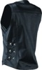 Plains Leather Vest Black Womens - Small