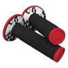 SX2 Tattoo 2 Motorcycle Grips Black/Neon Red 7/8"