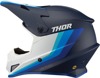 Thor Sector Runner MIPS Helmet Navy/White Large - MIPS MX helmet in Navy/White, size Large