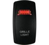 Racing Lighted Switch Grill Light On/Off Red