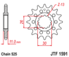 Front Steel Countershaft Sprocket - 16 Tooth 525