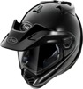 Arai XD-5 Solid Helmet Gloss Black XL - Dual sport helmet in gloss black, size XL