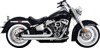 Bigshots Staggered PCX Full System Exhaust - Chrome - For 18-22 Harley Davidson Softail/