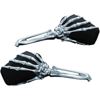 Skeleton Hand Mirrors Chrome/Black