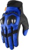 Contra 2 Street Motorcycle Gloves Blue Small