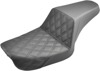 Step-Up Lattice Stitched 2-Up Seat Black Gel - For 04-05 HD FXD Dyna