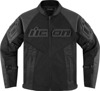 ICON Mesh AF Leather Jacket Black Men's L - Durable mesh and leather riding jacket