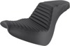 Step-Up Tuck and Roll 2-Up Seat - Black - For 18-20 Harley FXBR/S