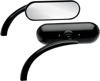 Micro Mirrors - Mini Oval Mirror, Black, Left