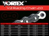 V3 Chain & Sprocket Kit Black SX Chain 530 16/43 Hardcoat Aluminum - For 00-01 Honda CBR929RR
