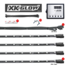 XK Glow 3 Million Color LED Accent Light Car/Truck Kit 8x24In Tubes