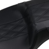 Maverick Double Diamond Vinyl 2-Up Seat - Black - For 08-20 HD FLH FLT