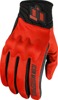 ICON Anthem3 Gloves Men's Black/Red Size S - Breathable sport riding gloves