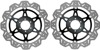 Front VEE Brake Rotors - Black - VEE Style Brake Rotor - Black Center Front Set