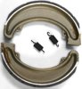 Grooved Organic Rear Brake Shoes w/ Springs - For 85-87 ATC250ES & ATC250SX & TRX250 & 88-00 TRX300