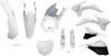 Full Plastic Kit - White - Fits Many 13-14 KTM 125-450