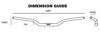 Podium Flight Handlebar 1-1/8" - Black - "Champ" Bend