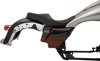 Low-Profile Stitched Leather 2-Up Seat - Harley FLH FLT w/Razorback