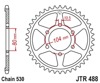 Steel Rear Sprocket - 44 Tooth 530 - For ZX9R ZX12R ZZR ZXR ZRX KZ Z-