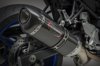 Street Alpha Slip On Exhaust - Carbon Fiber - For 17-20 Suzuki SV650