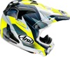 Arai VX-Pro4 Resolute Helmet Gloss Black/White/Yellow M - Off-road MX helmet with advanced safety features