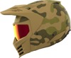 ICON Elsinore Magnacross Helmet XS Tan Unisex - Modular MX helmet with Calypso Red MX Shield