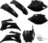 Powerflow Body Plastic Kit - Black - For 06-09 Yamaha YZ250F YZ450F