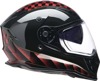 Z1R Nemesis Thunderbird Helmet 2XL Red/Black Gloss - Full-face helmet with drop-down sun visor