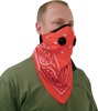 Rider Dust Masks - Pro Bandana Dust Mask Red