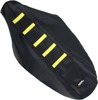 Black/Yellow Ribbed Seat Cover - For 10-18 Suzuki RMZ250