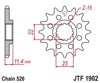 Front Steel Countershaft Sprocket - 14 Tooth 520