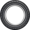 American Elite Bias Rear Tire - MT90B16 M/C 74H TL - Narrow Whitewall