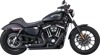 Vance & Hines HD Sportster 14-22 Shortshots Staggered Black Full System Exhaust