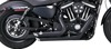 Vance & Hines HD Sportster 14-22 Shortshots Staggered Black Full System Exhaust