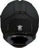 Z1R Jackal Smoke Helmet Matte Black 3XL - Full face helmet with drop down sun visor