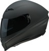 Z1R Jackal Smoke Helmet Matte Black 3XL - Full face helmet with drop down sun visor