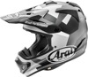 Arai VX-Pro4 Block Helmet Matte Gray/White/Black - S - MX helmet with Block graphic in Small size