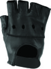 Kuryakyn Hollister Shorty Gloves Black - Medium - Men's leather shorty gloves in black, size medium