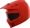 ICON Elsinore Monotype Helmet XS Matte Red - Modular helmet with MX Shield