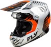 Fly Racing Formula CP Slice Helmet Grey/Orange/Black SM - ECE/DOT approved lightweight helmet