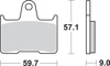 Sintered Brake Pads - 765Ls Sint Brake Pads Sbs