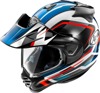 Arai XD-5 Discovery Helmet - Medium, Red/White/Blue - Dual sport helmet with Discovery graphic